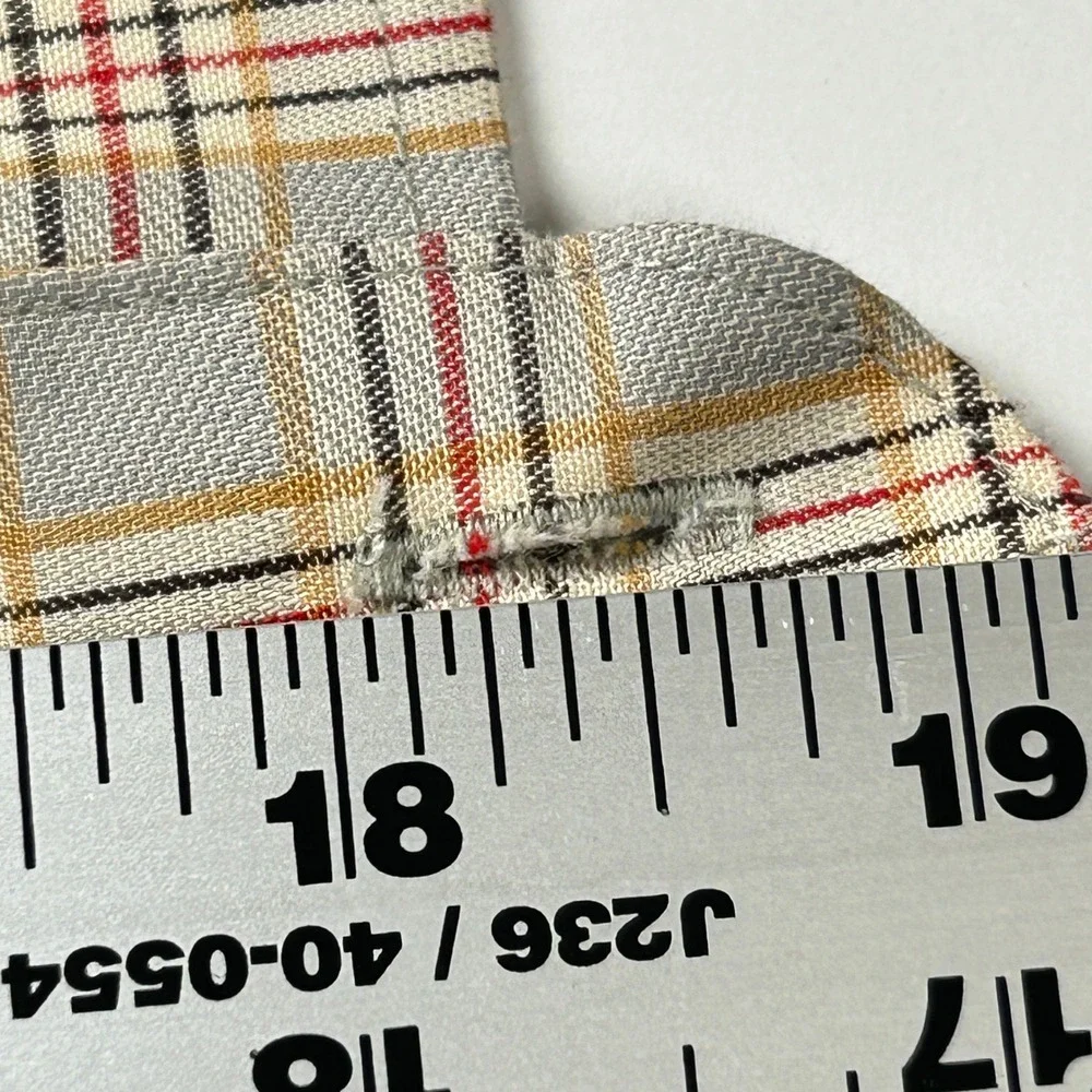 Alan Flusser Mens XXL Plaid Button Down Casual Long‎ Sleeve Shirt